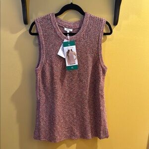 Ella Moss Ribbed Pink Tank Top